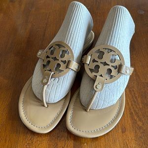Tory Burch Patent Leather Miller Sandals